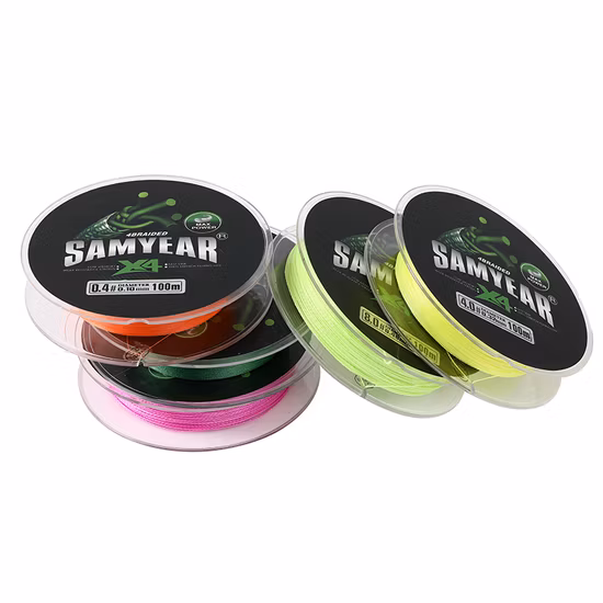 Samyear Fishing Line 150m Yellow 60lb 4strands Braided Fishing Line