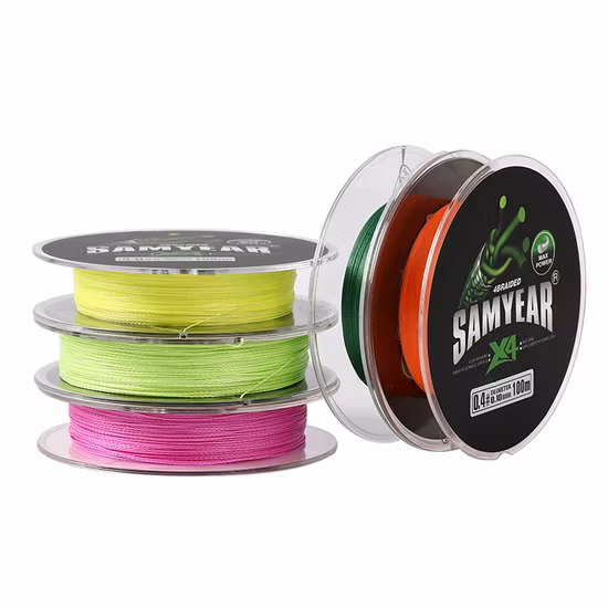 Samyear Fishing Line 150m Yellow 60lb 4strands Braided Fishing Line