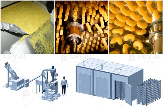 Long Short Cut Gluten Free Pasta Macaroni Spaghetti Processing Making Line Machine