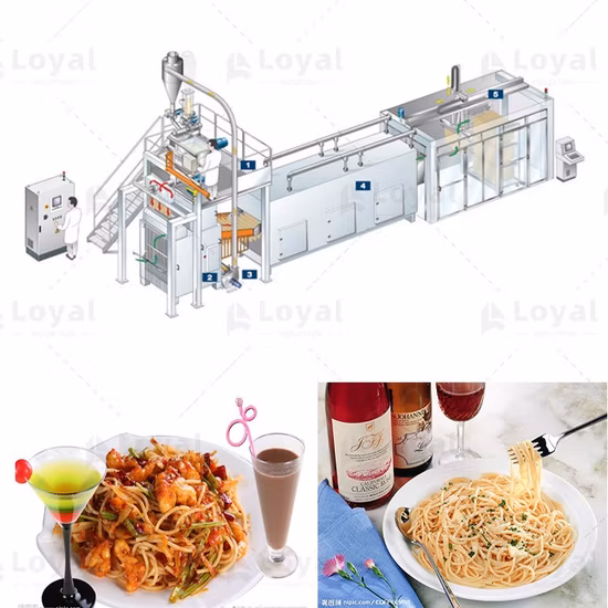 Long Short Cut Gluten Free Pasta Macaroni Spaghetti Processing Making Line Machine